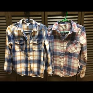 Bundle Of 2 F21 Flannel Shirts